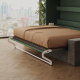 SMARTBett 140x200 Wall Bed Horizontal M2 (Depth 55cm) Roock Green withl. SOFA