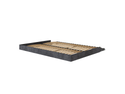 SMARTBett 140x200 Wall Bed Horizontal M2 (Depth 55cm) WHITE incl. SOFA Anthracite