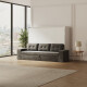 SMARTBett 140x200 Wall Bed Horizontal M2 (Depth 55cm) WHITE incl. SOFA Anthracite