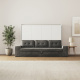 SMARTBett 140x200 Wall Bed Horizontal M2 (Depth 55cm) WHITE incl. SOFA Anthracite