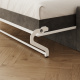SMARTBett 140x200 Wall Bed Horizontal M2 (Depth 55cm) WHITE incl. SOFA Anthracite