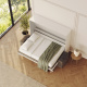 SMARTBett 140x200 Wall Bed Horizontal M2 (Depth 55cm) WHITE incl. SOFA Anthracite
