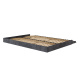 SMARTBett 140x200 Wall Bed Horizontal M2 (Depth 55cm) WHITE incl. SOFA Anthracite