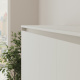 SMARTBett 140x200 Wall Bed Horizontal M2 (Depth 55cm) WHITE incl. SOFA Anthracite