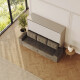 SMARTBett 140x200 Wall Bed Horizontal M2 (Depth 55cm) Pearl  Grey withl. SOFA Anthracite