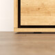 SMARTBett 160x200 Wall Bed Horizontal M2 (Depth 55cm) Wild Oak incl. SOFA