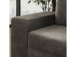 SMARTBett 140x200 Schrankbett Horizontal M2 (Tiefe 55cm) Kaiserberg Eiche inkl.SOFA Anthrazit