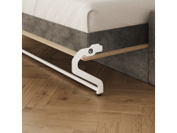 SMARTBett 140x200 Schrankbett Horizontal M2 (Tiefe 55cm) Kaiserberg Eiche inkl.SOFA Anthrazit