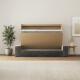 SMARTBett 140x200 Schrankbett Horizontal M2 (Tiefe 55cm) Kaiserberg Eiche inkl.SOFA Anthrazit