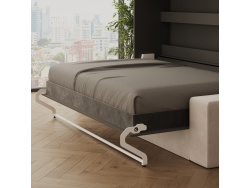 SMARTBett 140x200 Wall Bed Horizontal M2 (Depth 55cm) Anthrazit incl. SOFA Anthracite