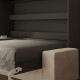 SMARTBett 140x200 Wall Bed Horizontal M2 (Depth 55cm) Anthrazit incl. SOFA Anthracite