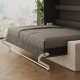 SMARTBett 140x200 Wall Bed Horizontal M2 (Depth 55cm) Anthrazit incl. SOFA Anthracite