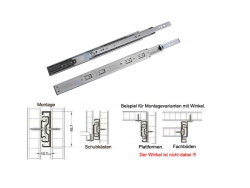 Soft Closing Full extension drawer runner 450 mm