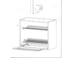 Drainer for kitchen cabinet Variant 90 cm